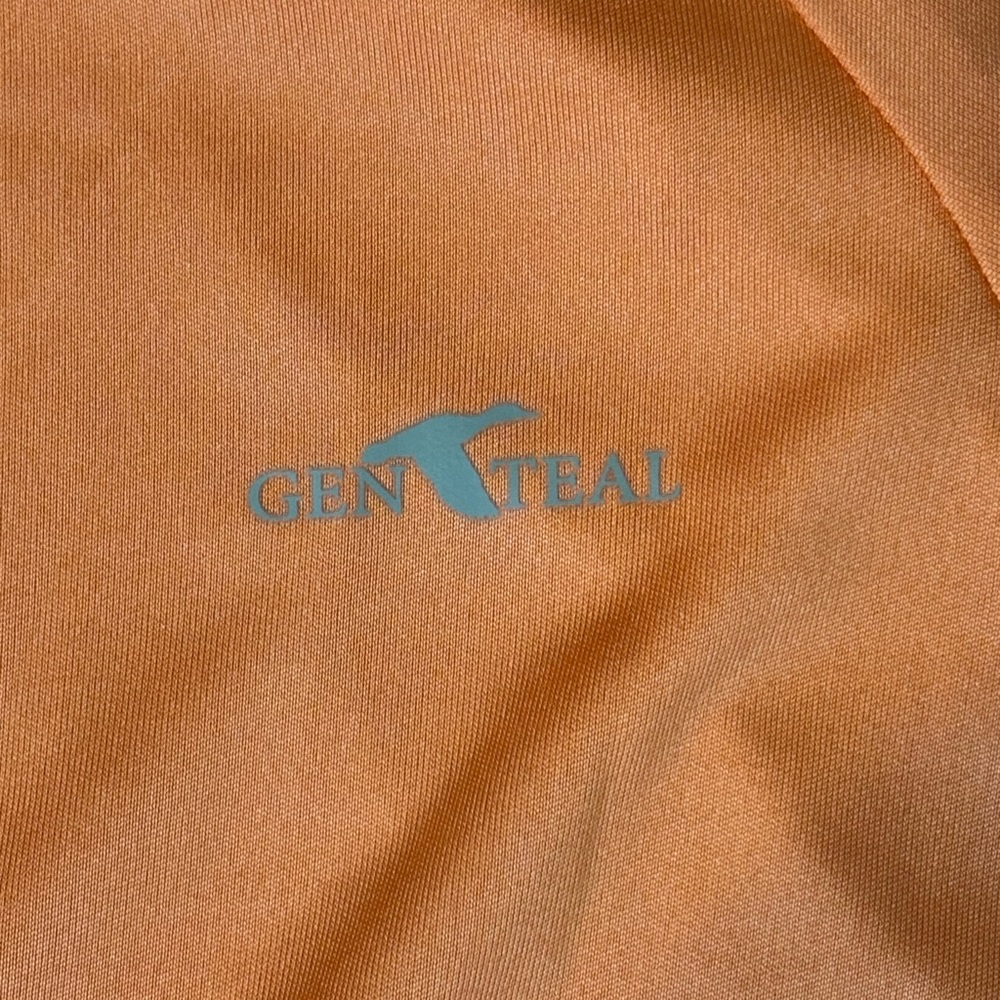 GenTeal Performance Men's Small Orange Long Sleeve Top Fishing Outdoor Shirt - Picture 4 of 7